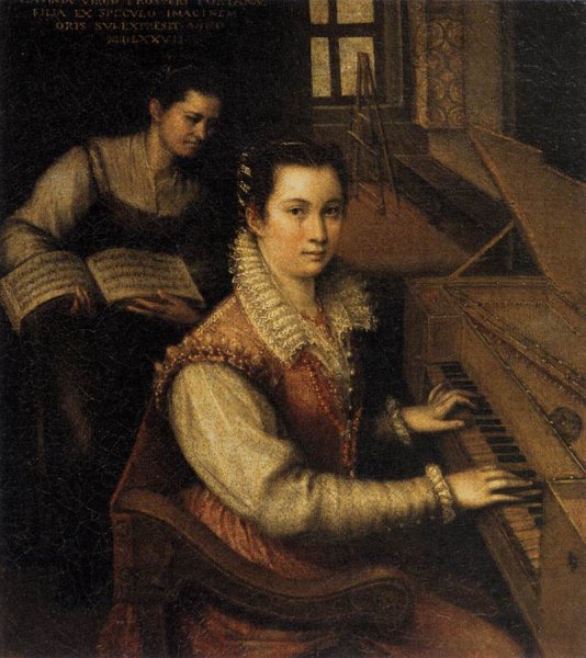 Self-Portrait at the Spinet