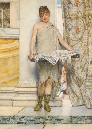 A Balneatrix by Lawrence Alma-Tadema Oil Painting