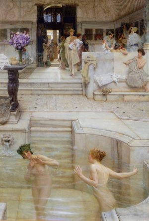 A Favourite Custom by Lawrence Alma-Tadema Oil Painting