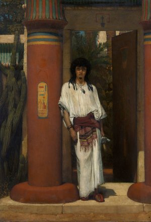 An Egyptian in a Doorway by Lawrence Alma-Tadema Oil Painting