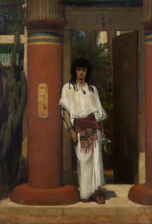 An Egyptian in a Doorway by Lawrence Alma-Tadema Oil Painting