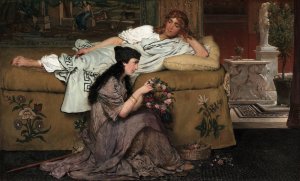 Glaucus and Nydia by Lawrence Alma-Tadema Oil Painting