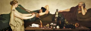 La Siesta O Escena Pompeyana by Lawrence Alma-Tadema La Siesta O Escena Pompeyana by Lawrence Alma-Tadema Oil Painting