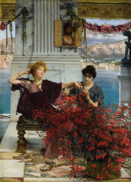 Love's Jewelled Fetter  by Lawrence Alma-Tadema - Hand-Painted Oil Painting Reproduction