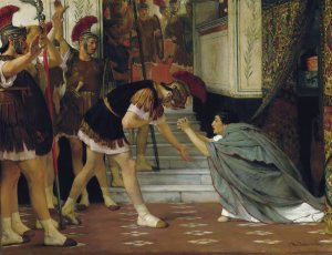 Proclaiming Claudius Emperor, Opus XlVIII by Lawrence Alma-Tadema Oil Painting