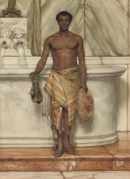 Main Product Photo of The Balneator Painting by Lawrence Alma-Tadema