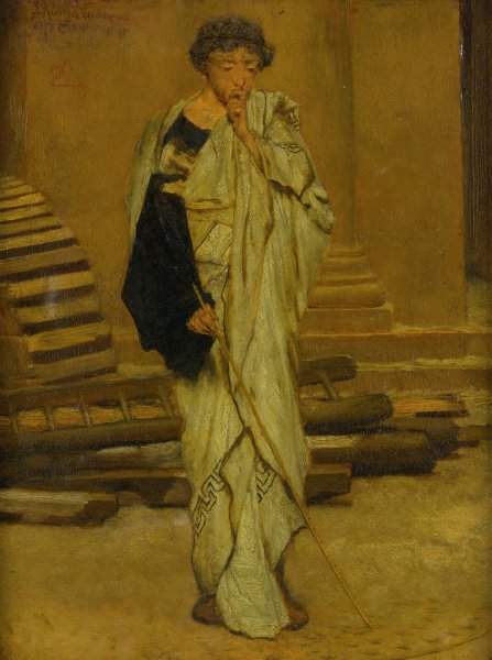 The Roman Architect by Lawrence Alma-Tadema - Hand-Painted Oil Painting Reproduction