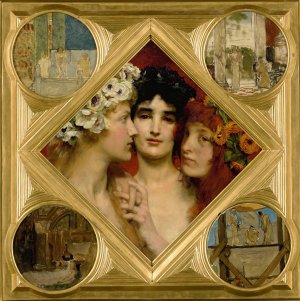 The Three Graces by Lawrence Alma-Tadema Oil Painting