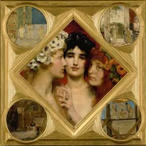 The Three Graces by Lawrence Alma-Tadema Oil Painting