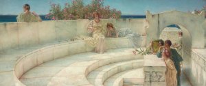 Under The Roof Of Blue Ionian Weather by Lawrence Alma-Tadema Oil Painting