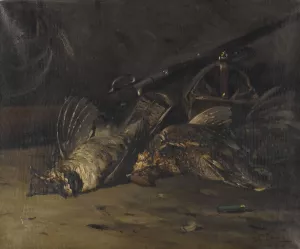 Still Life Of Game Birds by Lawrence Carmichael Earle Oil Painting