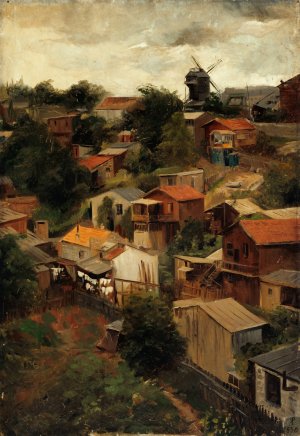 Le Maquis de Montmartre vu de la rue Caulaincourt by Lazar Meyer Oil Painting