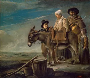 Milkmaid's Family by Le Nain Brothers Oil Painting