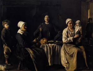 The Happy Family Oil painting by Le Nain Brothers
