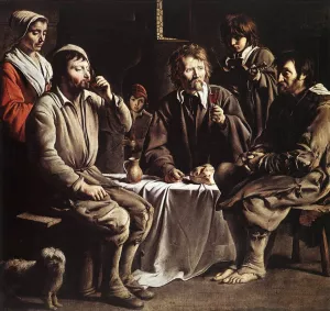 The Peasant Meal Oil painting by Le Nain Brothers