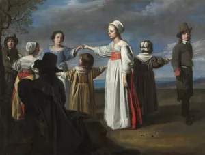 Children Dancing by Le Nain Oil Painting