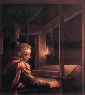 Penelope by Leandro Bassano Oil Painting