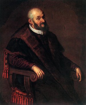 Portrait of an Old Man by Leandro Bassano Oil Painting