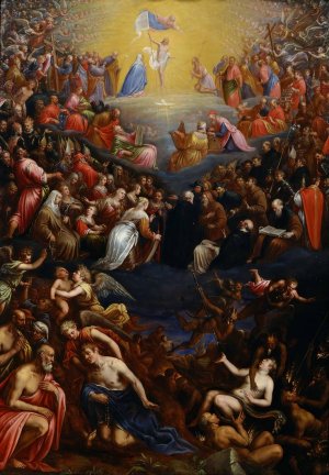 The Last Judgement by Leandro Bassano Oil Painting