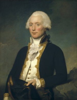 Captain Robert Calder by Lemuel Francis Abbott Oil Painting