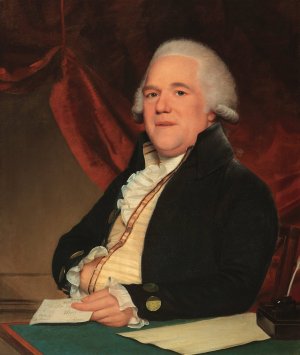 Portrait of John Sims Esq., Merchant of London by Lemuel Francis Abbott Oil Painting