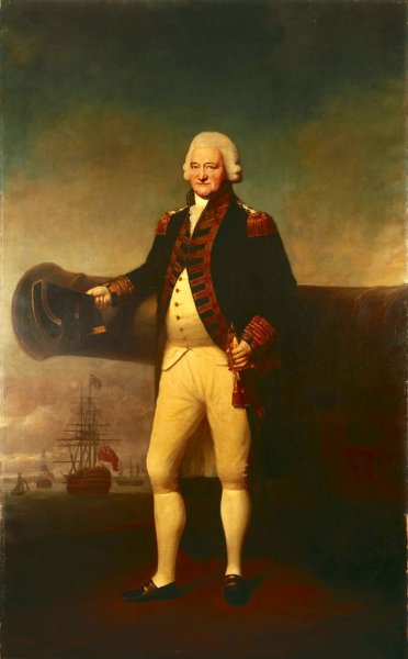Main Product Photo of Sir Peter Parker Bt, 1721-1811, Admiral of the Fleet Painting by Lemuel Francis Abbott
