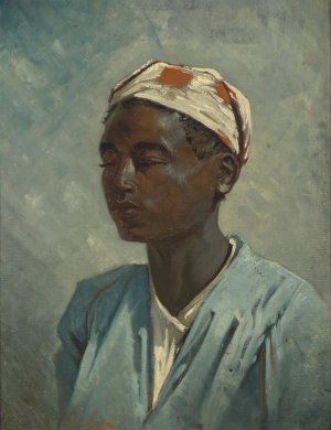 Knabenportrait by Leo Diet Oil Painting