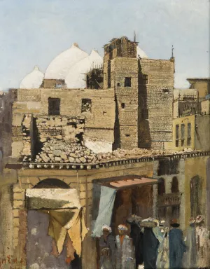 Oriental City by Leo Diet Oil Painting