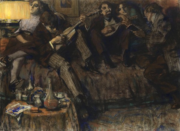 Main Product Photo of Boheme  Painting by Leo Gestel