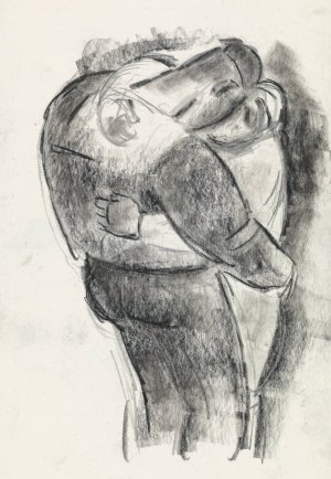 De omhelsing by Leo Gestel Oil Painting