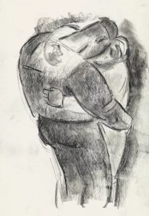 De omhelsing by Leo Gestel Oil Painting
