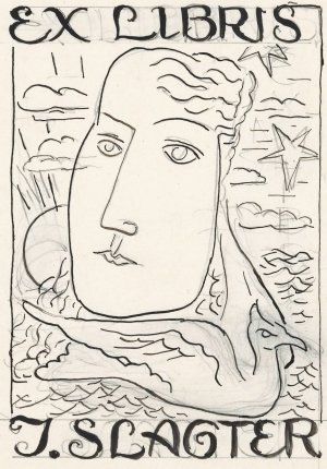 Ex libris voor J. Slagter by Leo Gestel Oil Painting