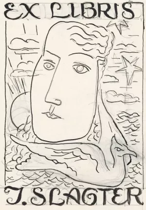 Ex libris voor J. Slagter by Leo Gestel Oil Painting