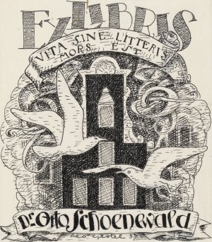 Ontwerp ex libris voor Dr. Otto Schoenewald by Leo Gestel Oil Painting