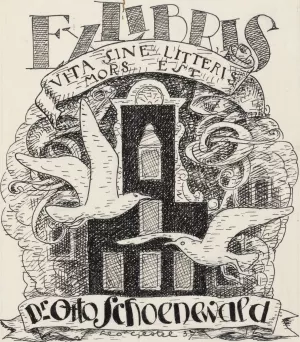 Ontwerp ex libris voor Dr. Otto Schoenewald by Leo Gestel Oil Painting