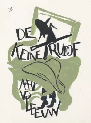 Ontwerp voor boekband van De Kleine Rudolf door Aart van der Leeuw by Leo Gestel Oil Painting
