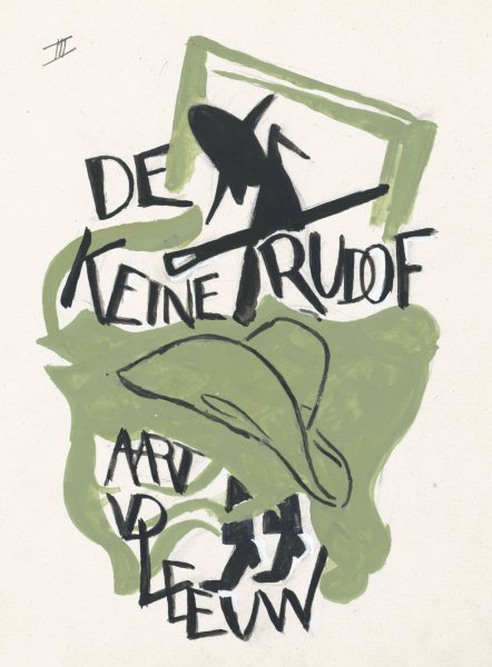Main Product Photo of Ontwerp voor boekband van De Kleine Rudolf door Aart van der Leeuw  Painting by Leo Gestel
