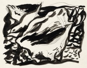 Ontwerp voor een vignet; schelp en meeuw by Leo Gestel Oil Painting