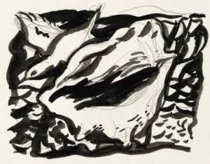 Ontwerp voor een vignet; schelp en meeuw by Leo Gestel Oil Painting