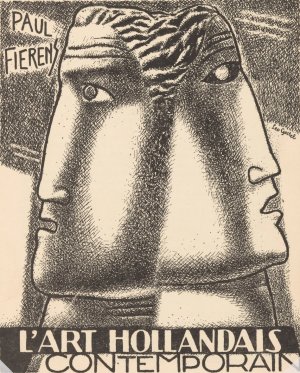 Reproductieprent boekomslag 'l'Art Hollandais contemporain'van Paul Fierens by Leo Gestel Oil Painting
