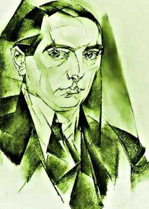 Self Portrait also known as False Color painting by Leo Gestel