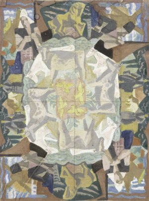 Tapijtontwerp motief 'Hollland' by Leo Gestel Oil Painting