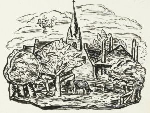 Vignet voor biografie van Gestel door Prof. W. van der Pluym by Leo Gestel Oil Painting
