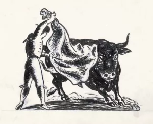 Vignet voor De Gemeenschap by Leo Gestel Oil Painting