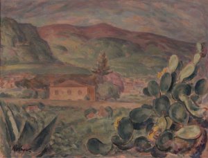 Landscape from the south of France by Leo Kober Oil Painting