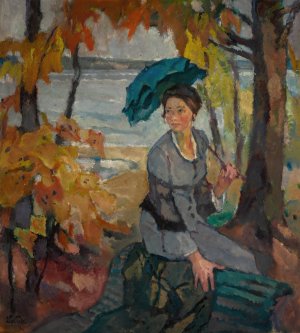 Anticipation by Leo Putz Oil Painting