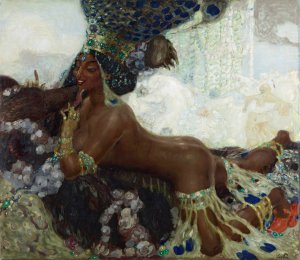 Bajadere by Leo Putz Oil Painting