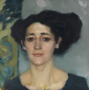 Damenportrat by Leo Putz Oil Painting