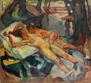 Ein Sommertag Oil painting by Leo Putz