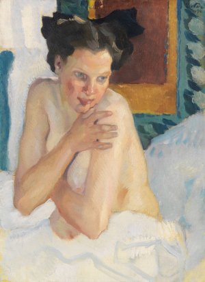 Erwachen by Leo Putz Oil Painting